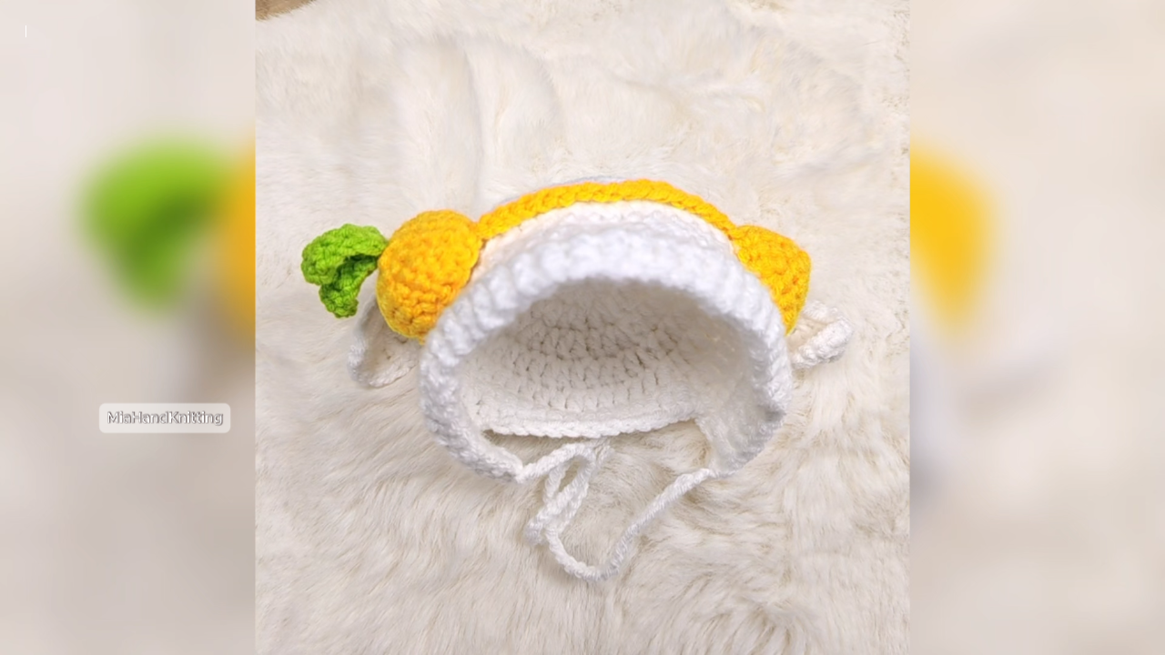 Crochet Pattern: Carrot & Bunny Hat for 10cm Doll – PDF Instant Download