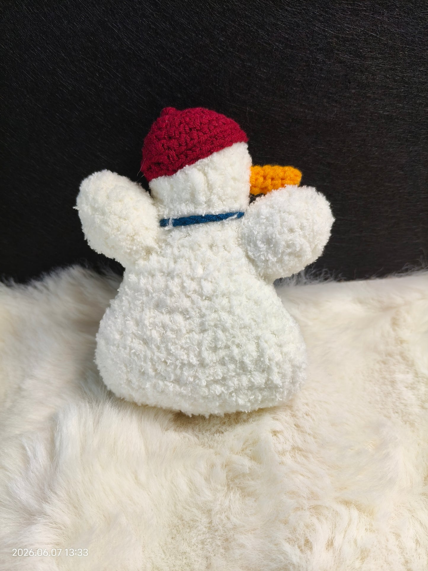 Crochet Painting-Style Duck | Handmade Artistic Amigurumi with Brushstroke Look for Shelf or Gift