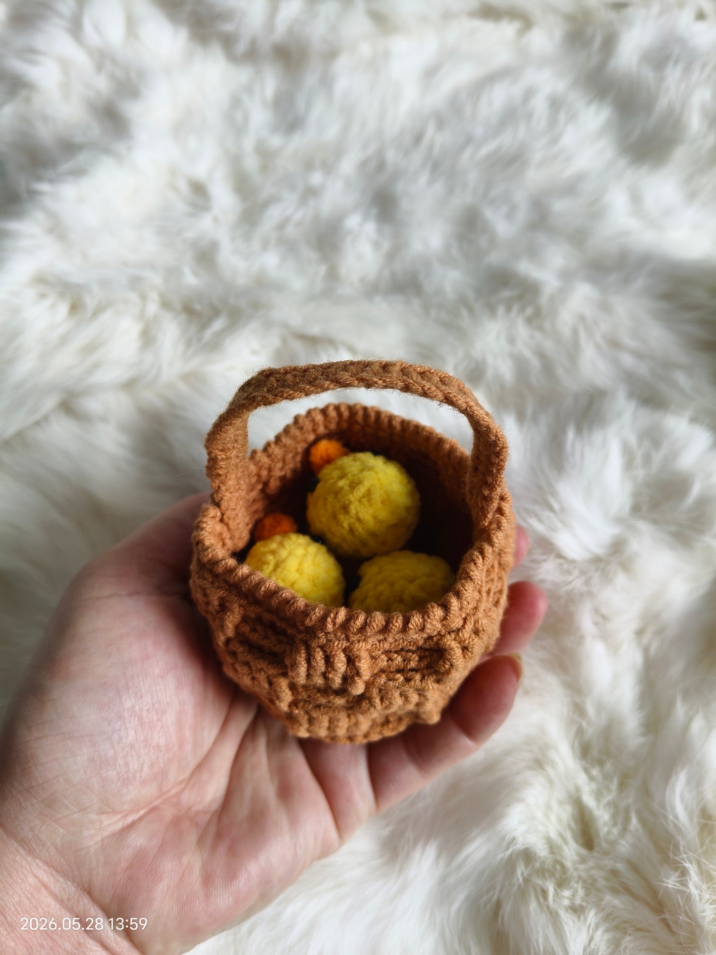 Crochet Ducklings in Basket | Handmade Amigurumi Set for Easter, Baby Shower & Nursery Decor