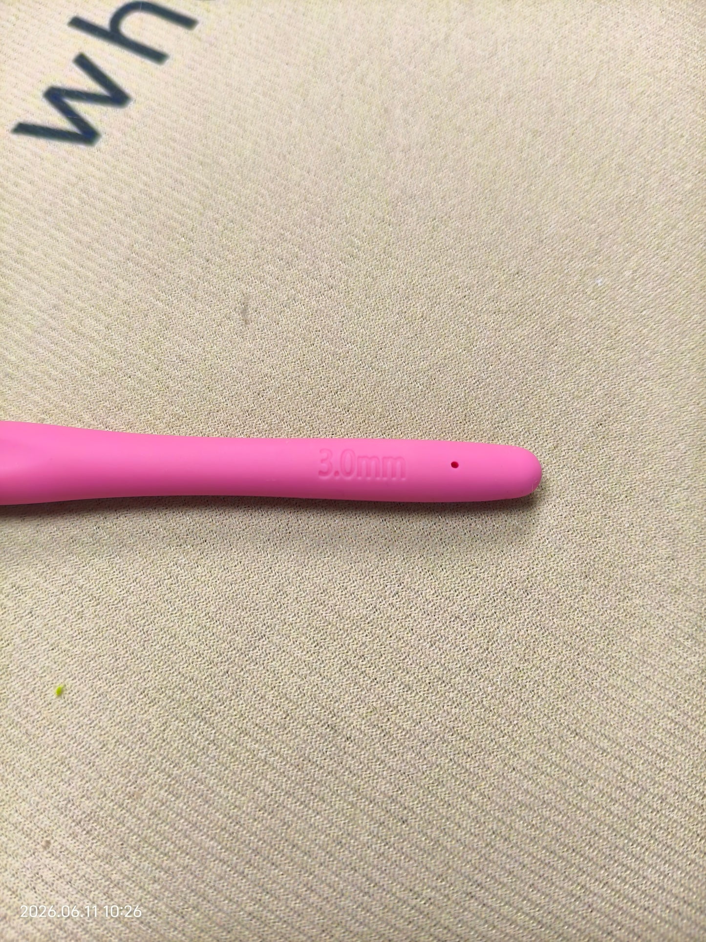3.0mm Crochet Hook – Ergonomic Soft Grip Handle for Comfortable Crocheting